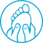ikona masażu stóp